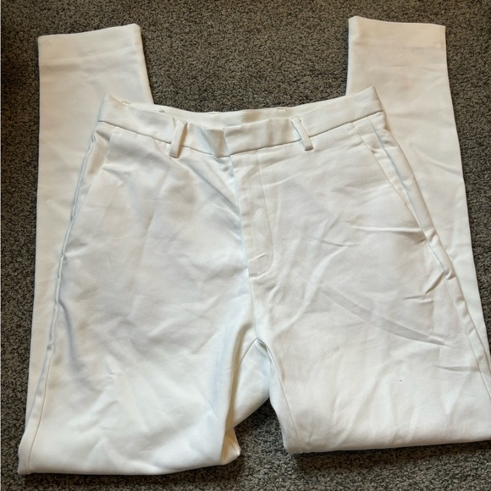 Zara White Trouser Pants